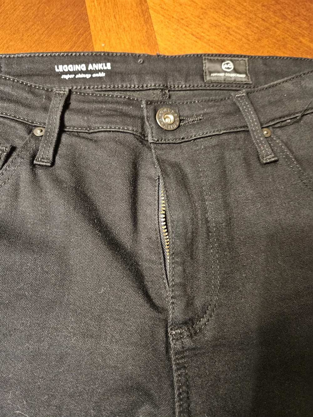 AG Adriano Goldshmied Black Legging Ankle Jeans